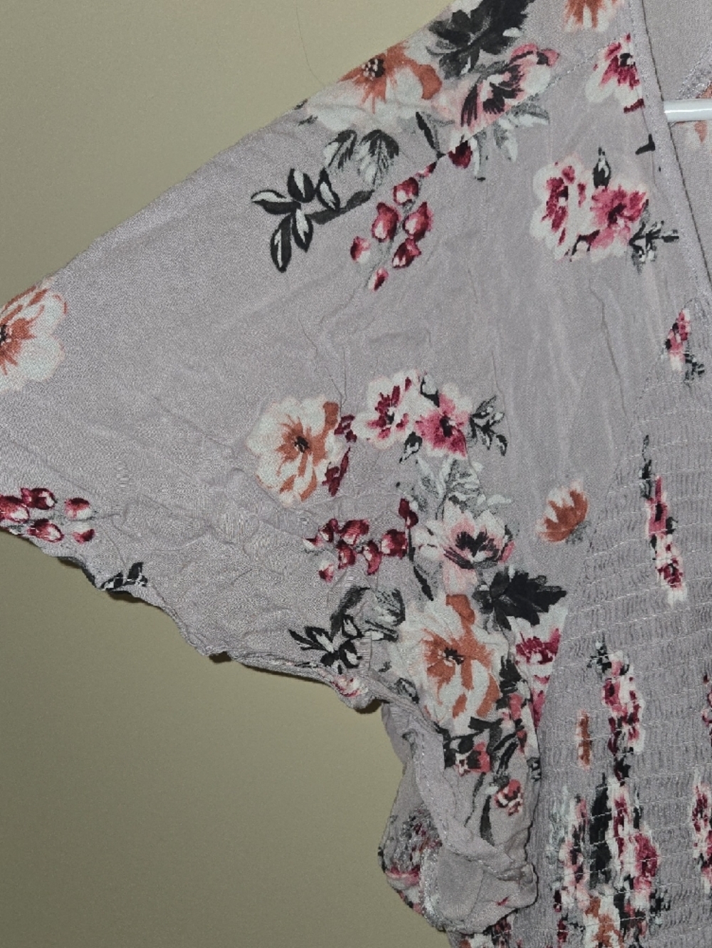 torrid Lavender Floral Smocked Babydoll Dress - Picture 3 of 5